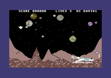 Space Walk screenshot 3 for Commodore 64
